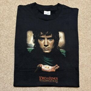 Vtg Lord Of The Rings Shirt Large Fellowship Of The Ring Promo 2001 Frodo LOTR